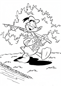 donald duck coloring pages - page 45
