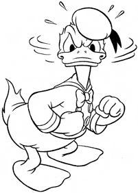 donald duck coloring pages - page 48