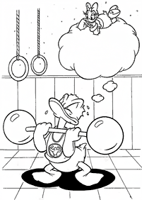 donald duck coloring pages - page 53