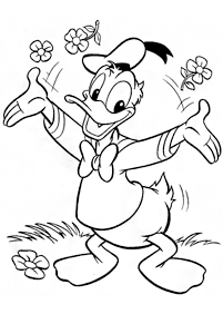 donald duck coloring pages - page 6