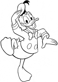 donald duck coloring pages - page 62