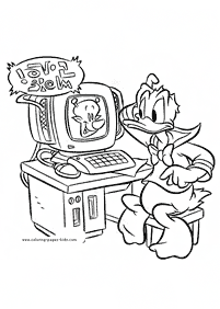 donald duck coloring pages - page 68