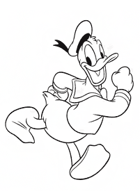 donald duck coloring pages - page 7