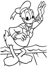 donald duck coloring pages - page 75