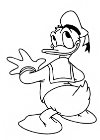 donald duck coloring pages - page 8