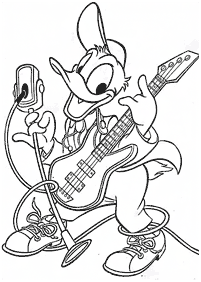 donald duck coloring pages - page 91