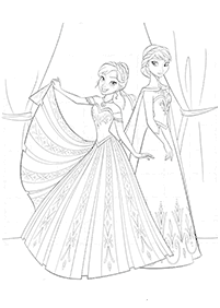 frozen coloring pages - page 34