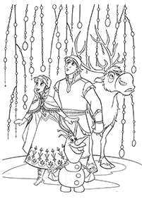 frozen coloring pages - page 46