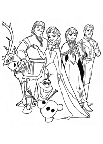 frozen coloring pages - page 68