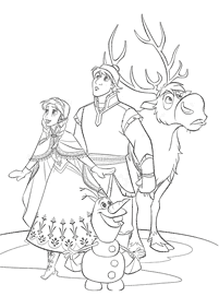 frozen coloring pages - page 69