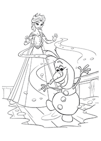frozen coloring pages - page 77