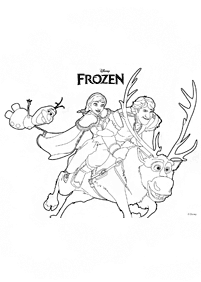 frozen coloring pages - page 87