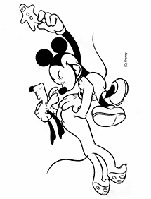 mickey mouse coloring pages - page 100
