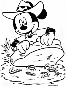 mickey mouse coloring pages - page 107