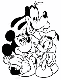 mickey mouse coloring pages - page 111