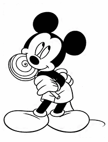 mickey mouse coloring pages - page 114
