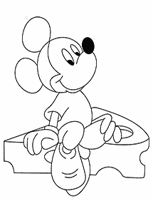 mickey mouse coloring pages - page 123