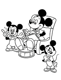 mickey mouse coloring pages - page 130
