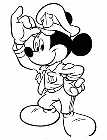 mickey mouse coloring pages - page 133