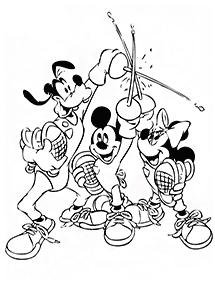 mickey mouse coloring pages - page 136