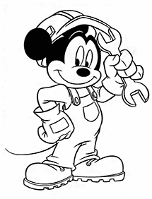 mickey mouse coloring pages - page 137