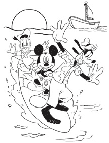 mickey mouse coloring pages - page 16