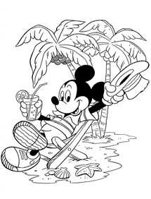 mickey mouse coloring pages - page 32