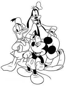 mickey mouse coloring pages - page 37