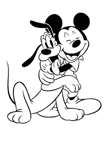 mickey mouse coloring pages - page 4