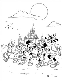 mickey mouse coloring pages - page 44