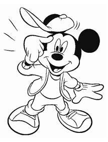 mickey mouse coloring pages - page 7