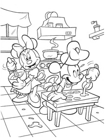 mickey mouse coloring pages - page 92