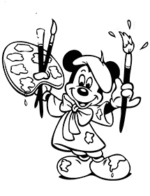 mickey mouse coloring pages - page 95