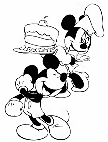 mickey mouse coloring pages - page 99