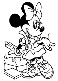 minnie mouse coloring pages - page 11