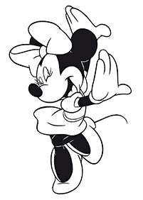 minnie mouse coloring pages - page 19