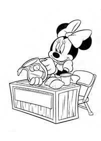 minnie mouse coloring pages - page 34