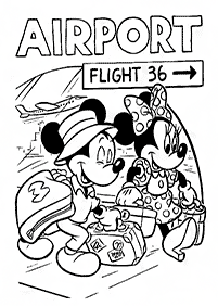 minnie mouse coloring pages - page 43