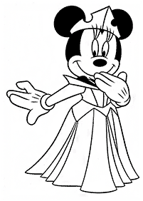 minnie mouse coloring pages - page 44