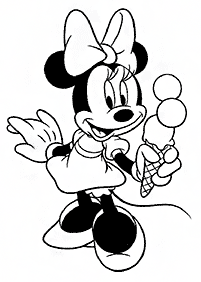 minnie mouse coloring pages - page 5