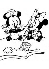 minnie mouse coloring pages - page 57