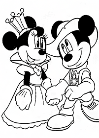 minnie mouse coloring pages - page 69