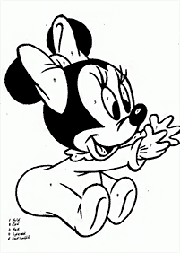 minnie mouse coloring pages - page 71