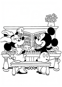 minnie mouse coloring pages - page 72