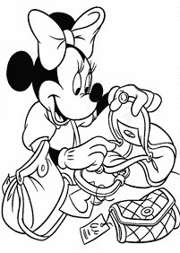 minnie mouse coloring pages - page 74