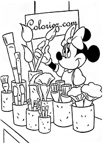 minnie mouse coloring pages - page 78
