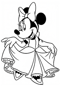 minnie mouse coloring pages - page 8
