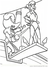 peter pan coloring pages - page 100
