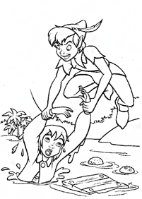 peter pan coloring pages - page 71