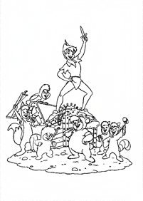 peter pan coloring pages - page 76